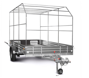 Каркас тента 352018С Алюм для прицепа МЗСА В 3520-2.25 исп.221, МЗСА B 3520-1.13 исп.131 Н1800мм Угол скоса - 45°