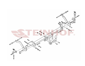 Фаркоп Ситроен (Citroen) Jumper L4XL 2006-022014, 032014-, FIAT Ducato L4XL 2006-022014, 032014-, Peugeot Boxer L4XL 2006-022014, 032014-