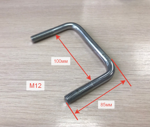 Стремянка М12 крепления стойки ложемента прицепа МЗСА 81771G, 3G