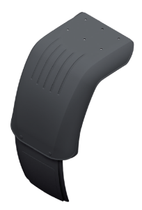 Подкрылки на прицеп с платформой над колёсами, пластмасовые ALKO HL 280 с брызговиком (симетричный) AL-KO ОРИГИНАЛ