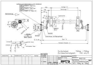 Ось резино-жгутовая KNOTT VG 7L b 1200, c 1650, 98x4, M12