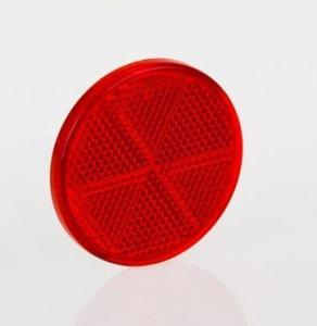 Отражатель на прицеп d 60 красный DOB-32 C самоклейка (2)