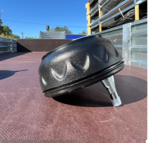 Барабан тормозной прицепа F200 139.7х5 М12х1,5 с фланцем правый KNOTT ОРИГИНАЛ