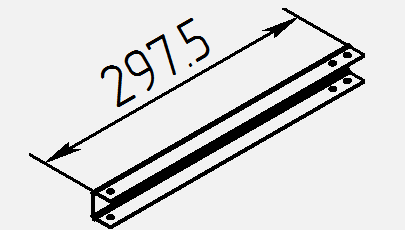 Швеллер на задний борт прицепа МЗСА 817700.002