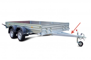 Дышло прицепа МЗСА 817735  36 исп. 022 (ширина 60 мм) без навесного оборудования