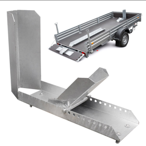 Упор переднего колеса мотоцикла с захватом в прицеп. Удобство крепления и перевозки мототехники.