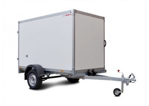Легковой прицеп фургон МЗСА 817772.001, Одноосный 2,45м с распашными воротами