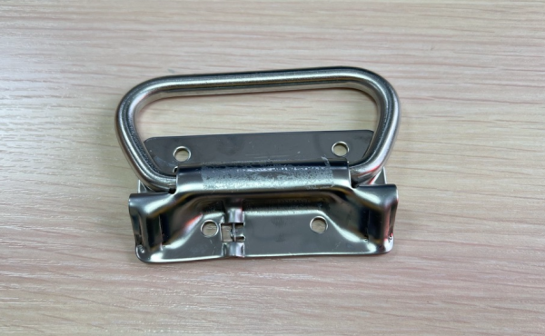 Ручка прицепа складная подпружиненная, Нержавейка