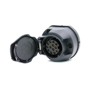 Розетка фаркопа 13 контактная пластмассовая, 12V TRAILERCOM 3008 (10)