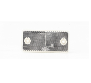 Отражатель на прицеп 90x40 белый DOB-34B с отверстием