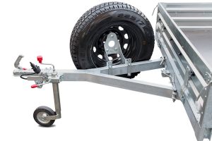 Держатель запасного колеса R16 для установки на внедорожные прицепы МЗСА (off-road) (МЗСА 3105.0011) (установка вертикально на дышло)
