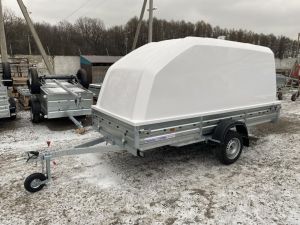 Прицеп МЗСА 817717.022 с крышкой МЗСА, цвет белый