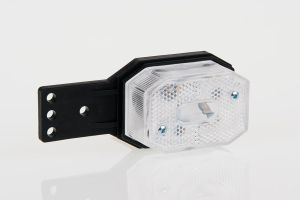 Фонарь габаритный прицепа FT-001 BII+K LED белый с кронштейном и светоотражателем FRISTOM