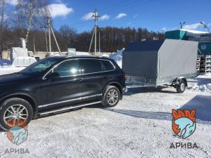 Прицеп для легкового автомобиля с тентом АЭРО 200 см МЗСА 817718.022 (Нужна установка скоб!!!)