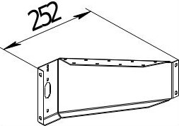 Ребро кронштейна задних фонарей (правый) для прицепов МЗСА M 4620-2.25  исп.101, M 5220-2.35  исп.301.