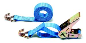 Стяжной ремень для прицепа, нагрузка 0,4 - 0,8т, L3500мм, В25мм