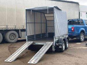 Аппарели для прицепа, гп 500-600 кг, 1500х300мм, в комплекте 2 шт, AL-Li-M2-150-30-1 Алюминий