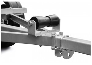 Ролик килевой прицепа МЗСА в сборе, проф труба 60х60