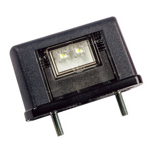 Фонарь подсветки номера прицепа ЕС10 LED черный, с проводом