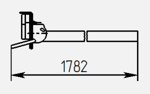 Фонари на прицеп МЗСА L 8022-2.25 исп.402 (822141.402), L 8022-2.30 исп.502 (822141.502), в сборе со штангой, правые