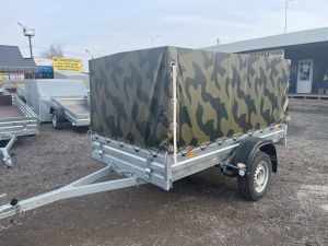 Тент КАМУФЛЯЖ под веревку для прицепа 251411 МЗСА 817704 исп.012 (014) Н1100 (1300) мм, верёвка