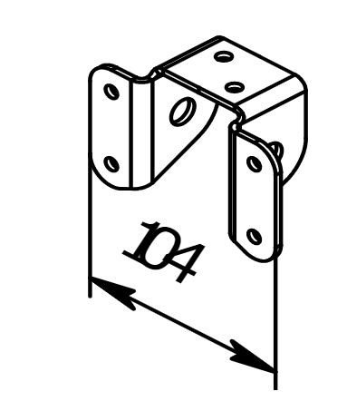 Кронштейн крепления рессоры МЗСА 817700 исп.002, 817738, 817739 (001)