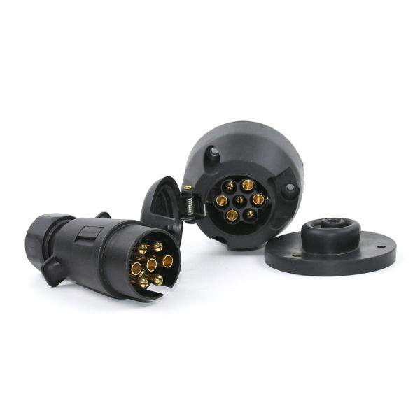 Вилка TM3050 + Розетка TM3005 Комплект TRAILERCOM 7pin 12V