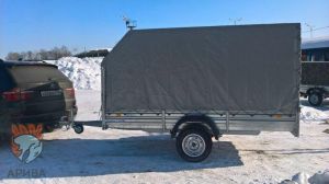 Прицеп для снегохода с тентом АЭРО 150 см МЗСА 817712.022