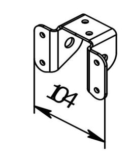 Кронштейн крепления рессоры МЗСА 817700 исп.002, 817738, 817739 (001)