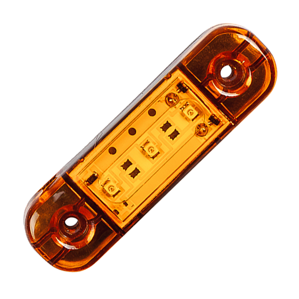 Фонарь габаритный прицепа ГФ22О LED оранжевый, с проводом