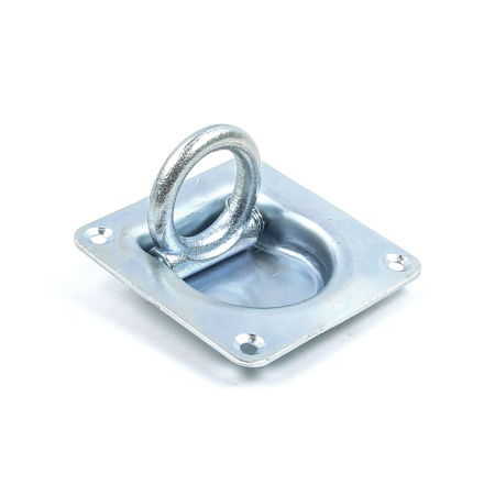 Петля крепления груза прицепа, квадрат 105x105x24мм, TRAILERCOM, (врезная)