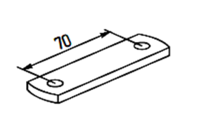 Накладка крепления дышла к раме МЗСА 81771С.012 и 1С.014