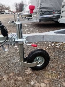 Опорное колесо для прицепа D 48, 150 кг в сборе с хомутом SN-JT-16, НФ-00005176 (пневмошина) (1)