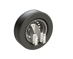 Держатель запасного колеса прицепа МЗСА, для дышла 80 - 120 мм, ПРАКТИК (2)