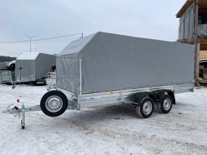 Двухосный прицеп с тентом АЭРО 150 см МЗСА 817735.022 Длина 4,58м, Кат.В