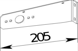 Кронштейн задних фонарей (правый) для прицепов МЗСА M 4620-2.25  исп.101, M 5220-2.35  исп.301.