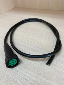 Байонетт прицепа 5 pin зеленая с проводом 5x0,5 мм², длиной 1 м WBAJ5 1.0