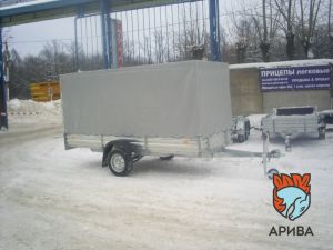Прицеп для снегохода с тентом 150 см МЗСА 817711.022