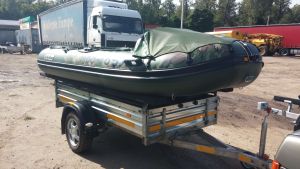 Прицеп для лодки ПВХ до 3,3м МЗСА 817710.012 со стапелем 