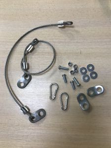 Трос крепления борта прицепа (комплект из 2 шт.) Удобные тросики, троса для удержания борта при погрузки техники.