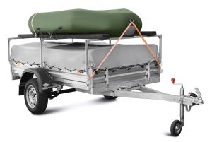Прицеп для лодки ПВХ до 3,9м МЗСА 817701.012 с тентом и багажником
