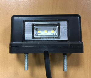 Фонарь подсветки номера прицепа  А.3717.001-01.01 LED черный, с проводом
