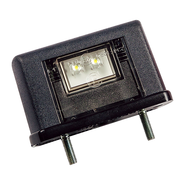 Фонарь подсветки номера прицепа ЕС10 LED черный, с проводом