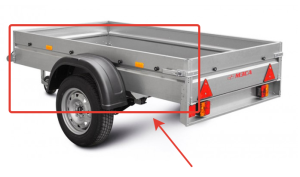 Борт на прицеп боковой МЗСА 817700.002 (Лист левого борта без комплектующих)