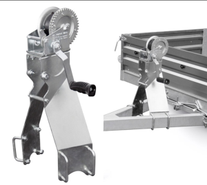 Лебёдка для прицепа ручная с кронштейном на двухосные прицепы МЗСА 817730, 817731, 817732, 817733 (012) (арт 8884)