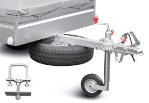 Держатель запасного колеса прицепа МЗСА, для дышла проф 60х60