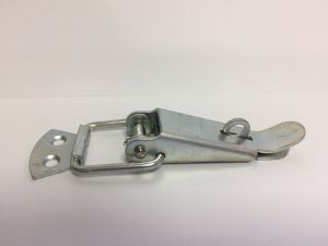 Замок для ящика L90 с крючком, в комплекте со скобой