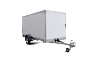 Легковой прицеп фургон МЗСА 817774.001, Одноосный 3,5м с распашными воротами