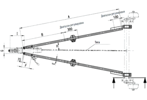Дышло прицепа V-образное тип 101Т  1000 кг (7)