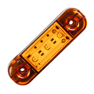 Фонарь габаритный прицепа ГФ22О LED оранжевый, с проводом